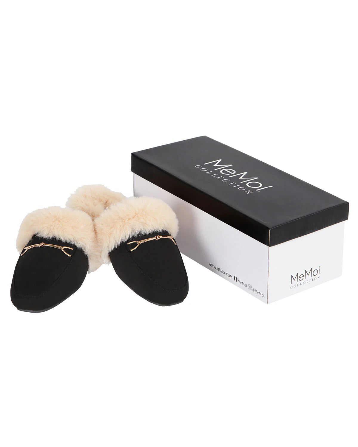 Women's The Brixton Mule Faux-Fur Lined Loafer Slippers - Slipper Lounge