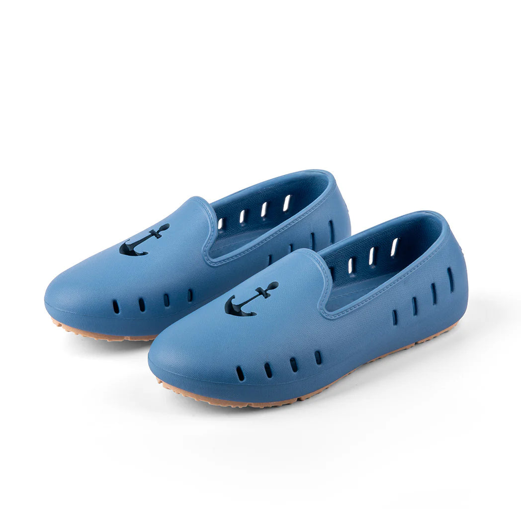 Cruise Loafer Kids - Captain Blue Anchor perforated / Waterproof