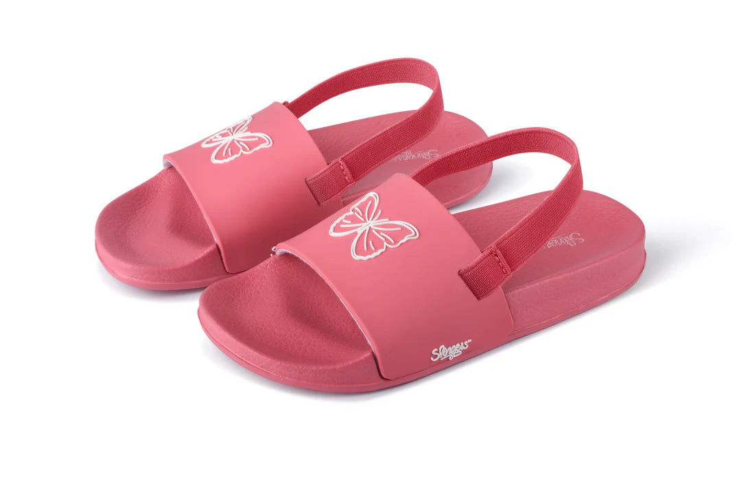 POOL SLIPPERS CORAL BUTTERFLY - Slipper Lounge