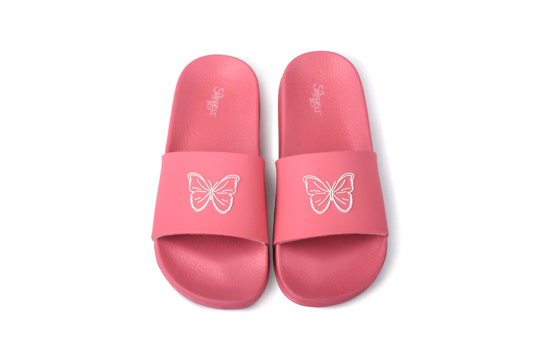 POOL SLIPPERS CORAL BUTTERFLY - Slipper Lounge