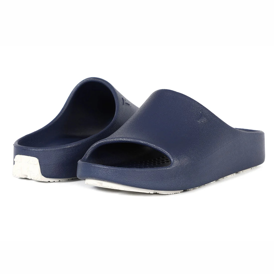 Navy Peony/Bright White Lane-4 kids slide - Slipper Lounge