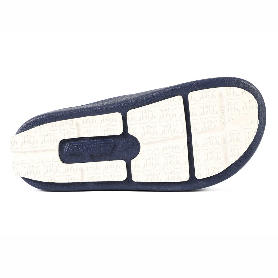 Navy Peony/Bright White Lane-4 kids slide - Slipper Lounge