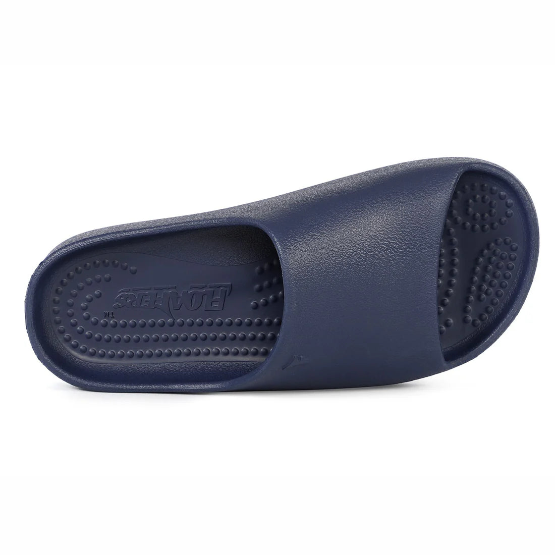 Navy Peony/Bright White Lane-4 kids slide - Slipper Lounge