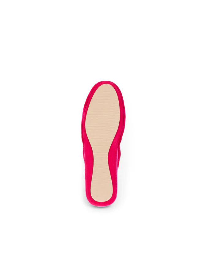 Queen Bee Embroidered Velvet Slipper - Slipper Lounge