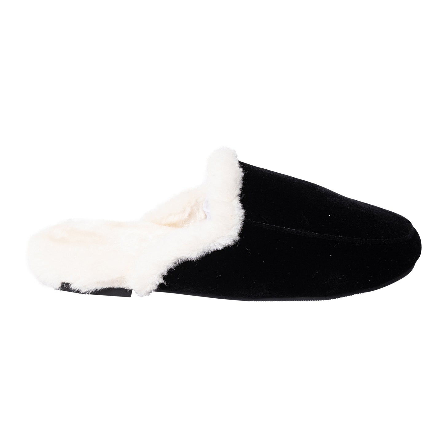Fur Lined Velvet Slippers