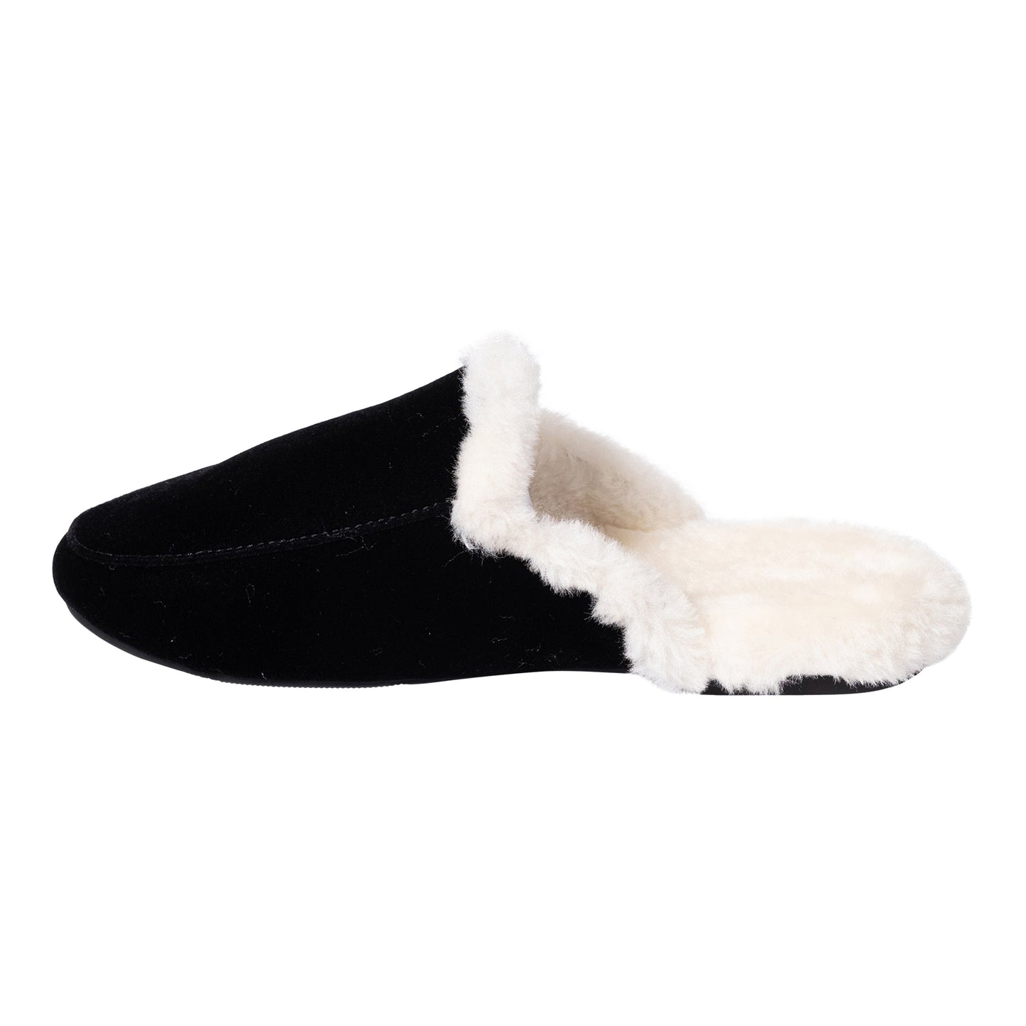 Fur Lined Velvet Slippers - Slipper Lounge