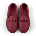 Cruise Loafer Kids - Burgundy 3 Daisy Perforation / Waterproof - Slipper Lounge