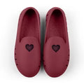 Cruise Loafer Kids - Burgundy Heart Perforation / Waterproof - Slipper Lounge