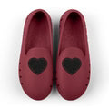 Cruise Loafer Kids - Burgundy Heart Denim Patch / Waterproof - Slipper Lounge