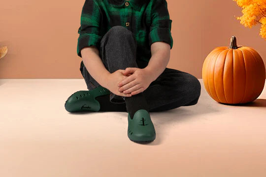 Cruise Loafer Kids - Green Anchor Perforated / Waterproof - Slipper Lounge