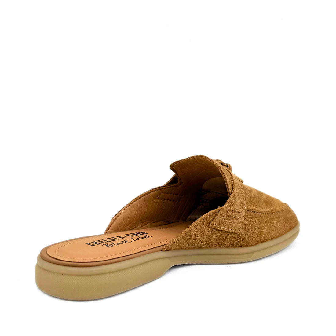 Lasso Suede Slip On Loafers-Tan