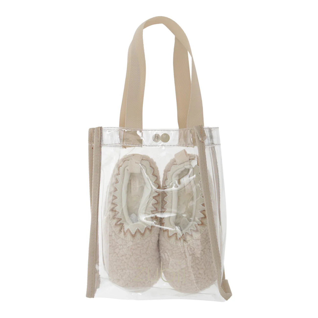 Shearling Embroidered Trim Slipper-Vanilla - Slipper Lounge
