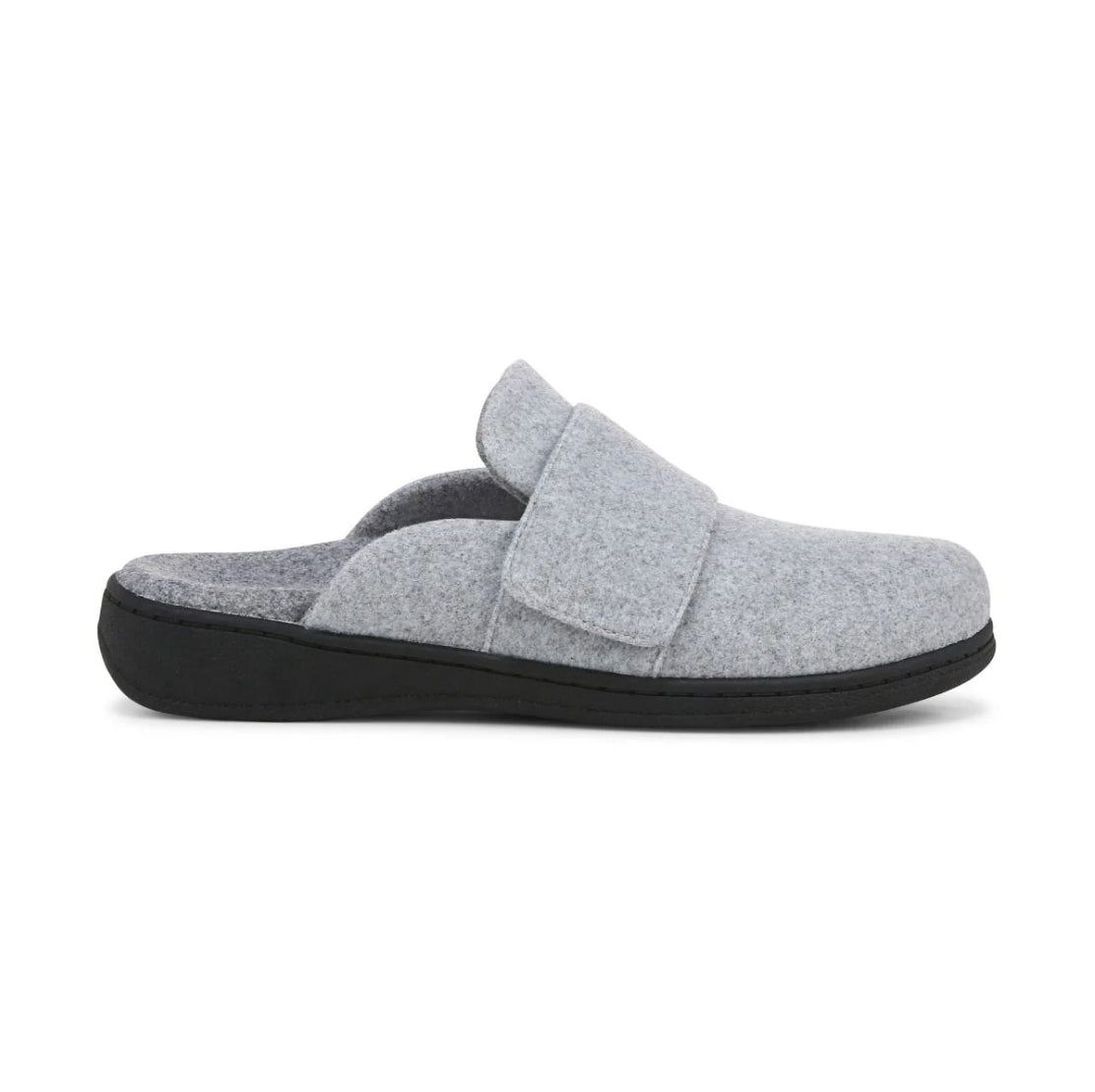 GEMMA II MULE SLIPPERS-Light Gray Flannal
