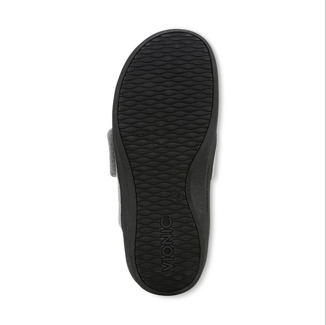 GEMMA II MULE SLIPPERS-Light Gray Flannal