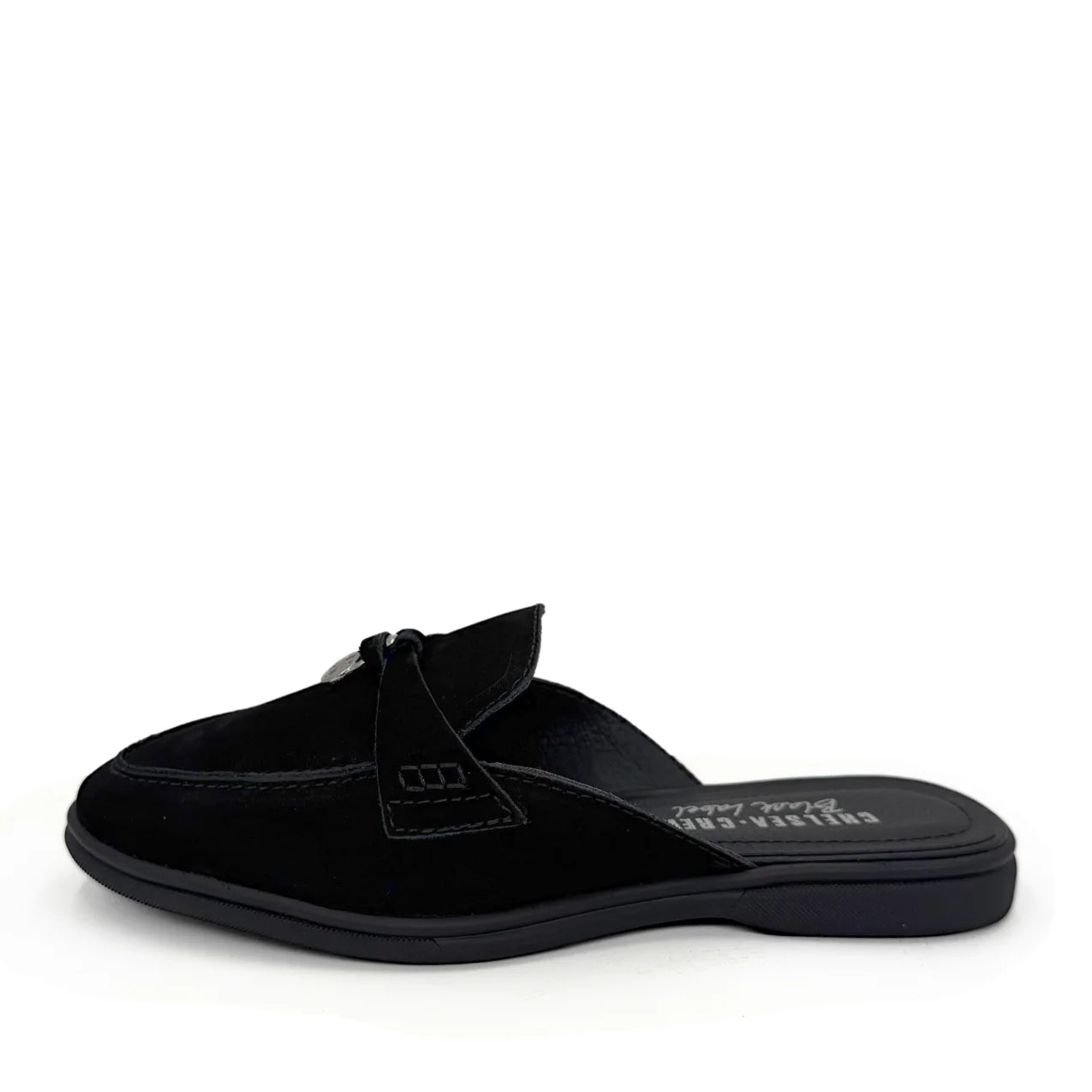 Lasso Nubuck Slip On Loafers-Black