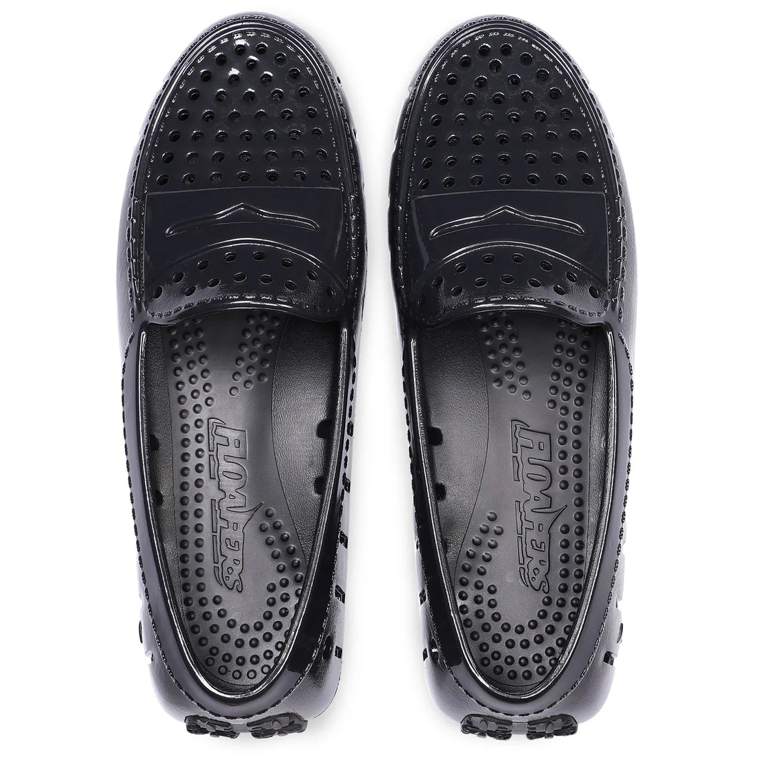 Women’s Black Patent Loafers – Posh 4P Slip-On Dress & Casual Shoes with Arch Support & Breathable Comfort