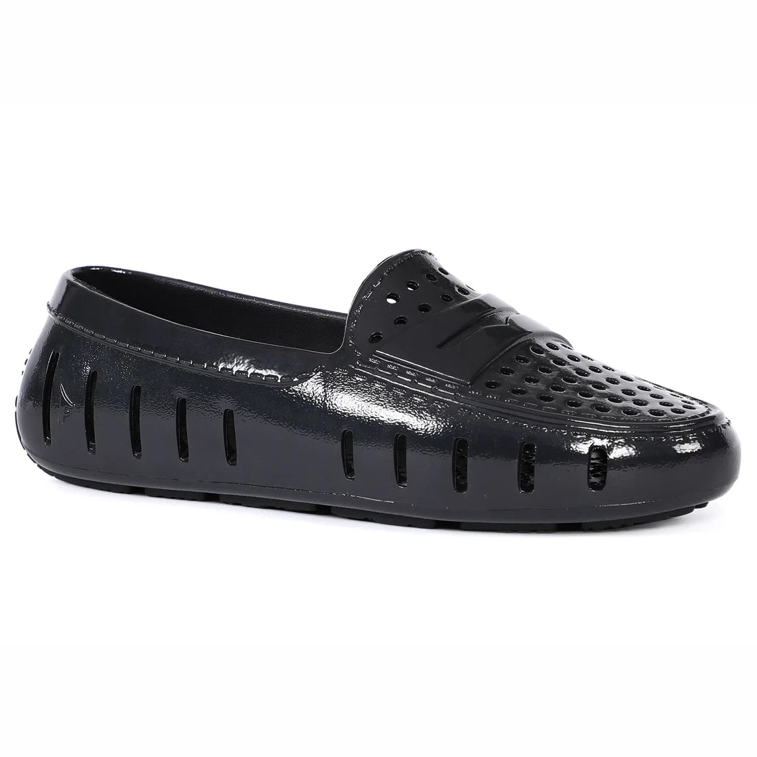 Women’s Black Patent Loafers – Posh 4P Slip-On Dress & Casual Shoes with Arch Support & Breathable Comfort