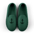 Cruise Loafer Kids - Green Anchor Perforated / Waterproof - Slipper Lounge