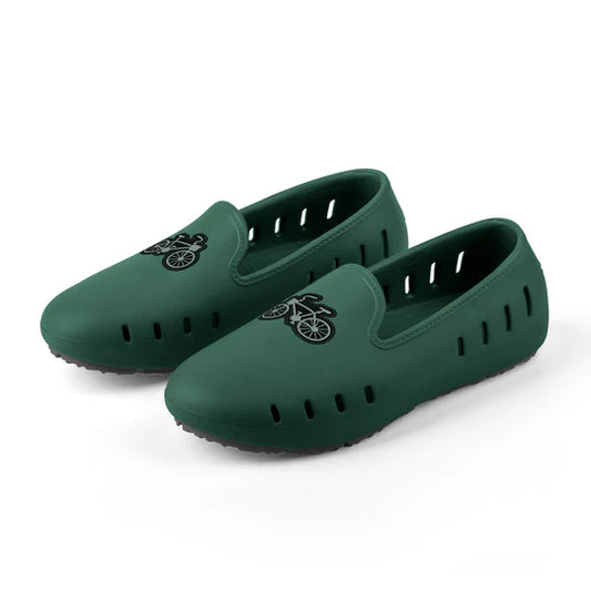 Cruise Loafer Kids - Green with Denim Bike Patch / Waterproof - Slipper Lounge