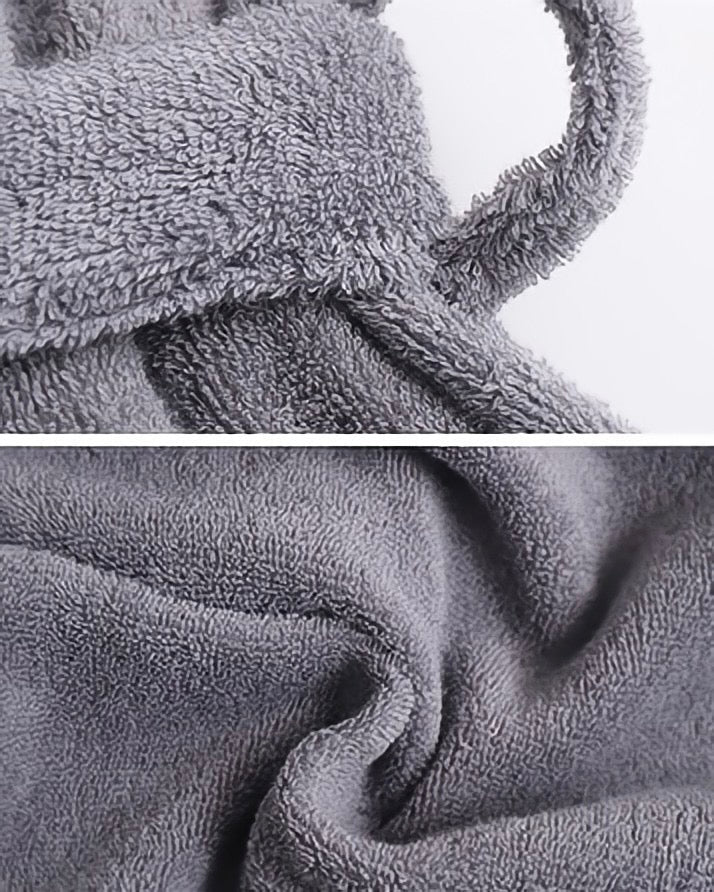 Classic Ultra-Soft Absorbent Cotton Bathrobe / Gray