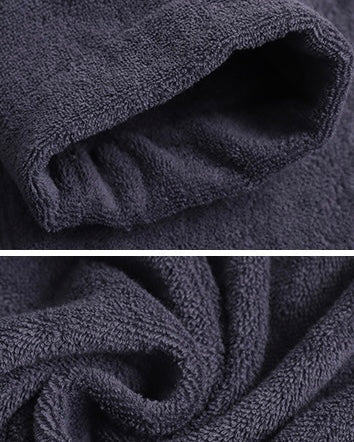 Classic Ultra-Soft Absorbent Cotton Bathrobe / Dark Gray