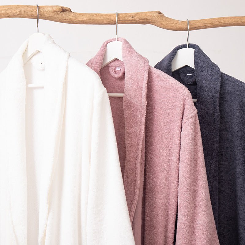 Classic Ultra-Soft Absorbent Cotton Bathrobe / Gray