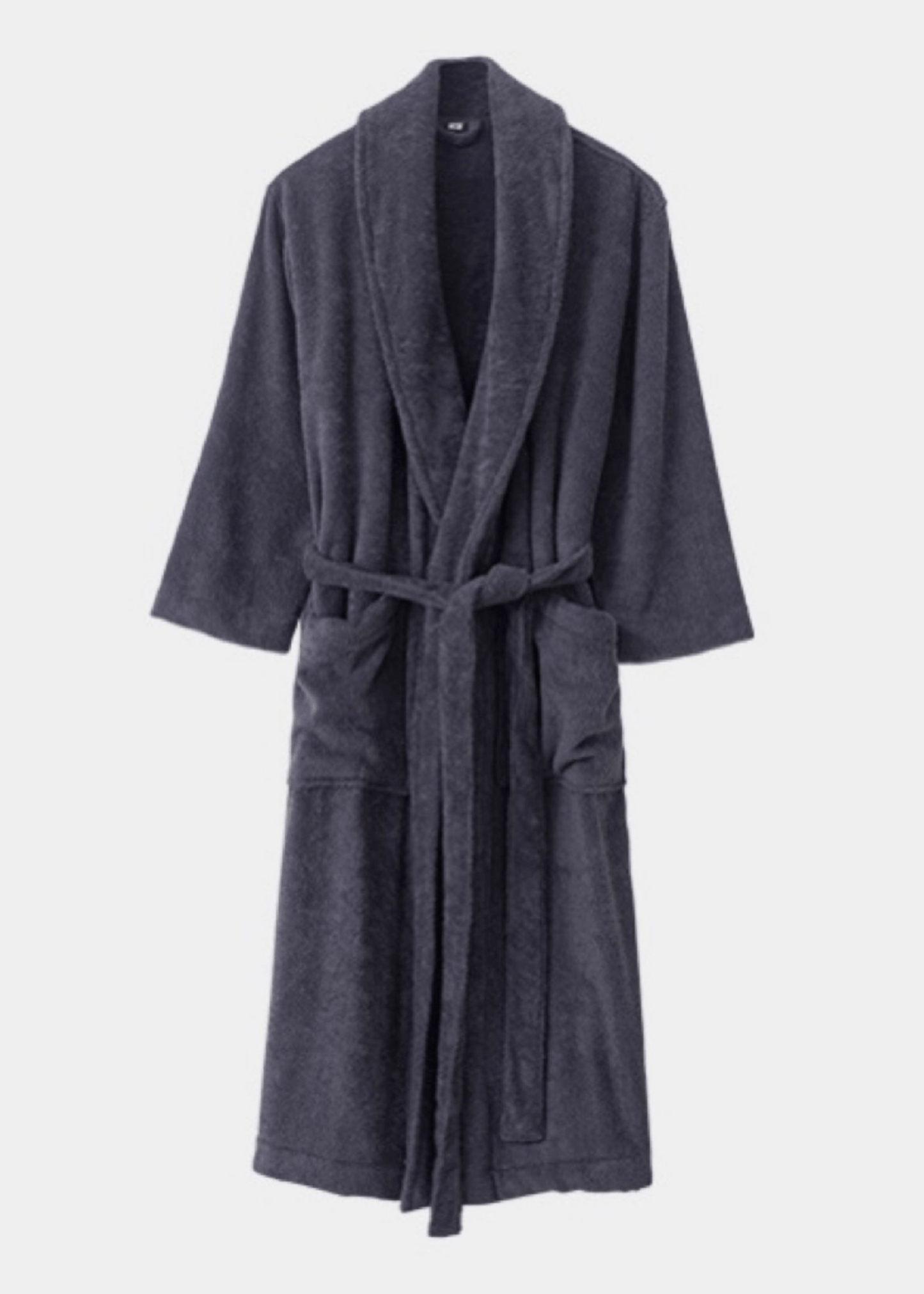 Classic Ultra-Soft Absorbent Cotton Bathrobe / Dark Gray