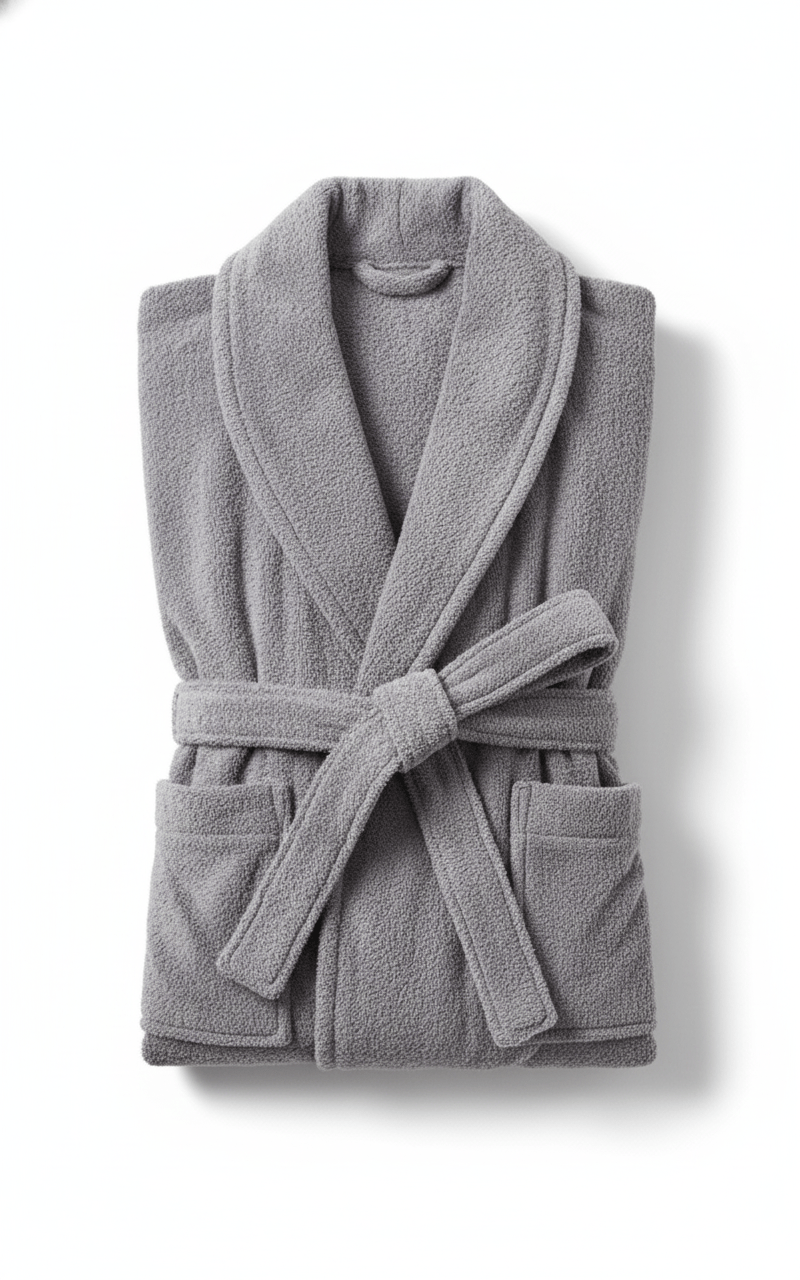 Classic Ultra-Soft Absorbent Cotton Bathrobe / Gray